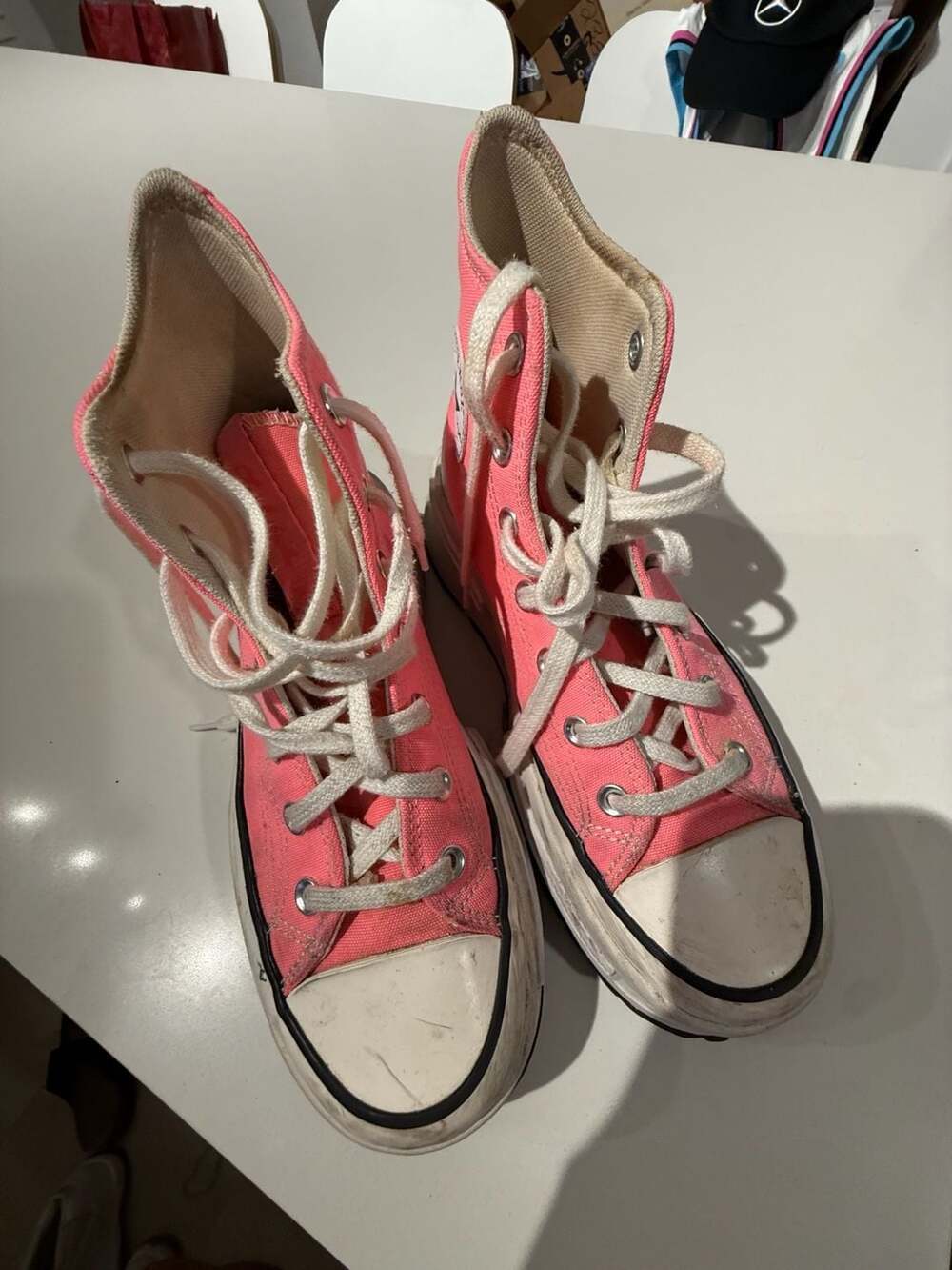 Converse Run Star Legacy CX High Top Pink Sneakers Size 8.5 - Picture 10 of 11